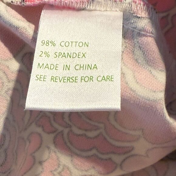 Lilly Pulitzer Chandler Wrap Skirt Women's Size 6 Pink & Cream Floral Mini - Picture 3 of 6